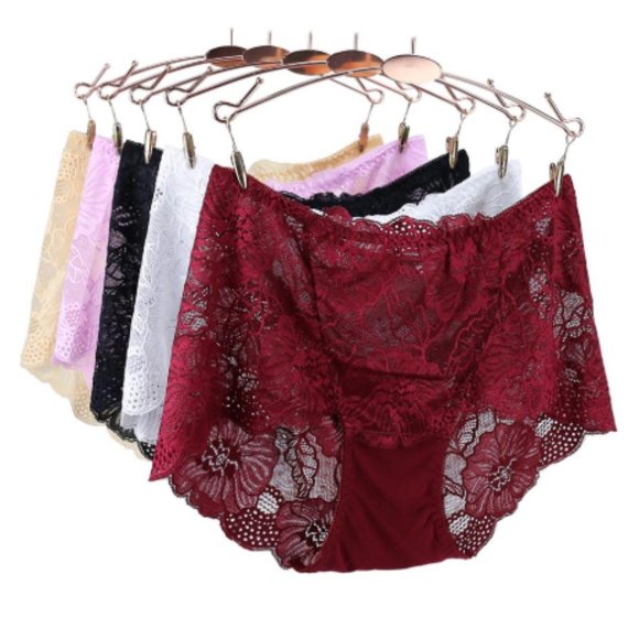 Lace Brief Panties - Picture 4 of 9